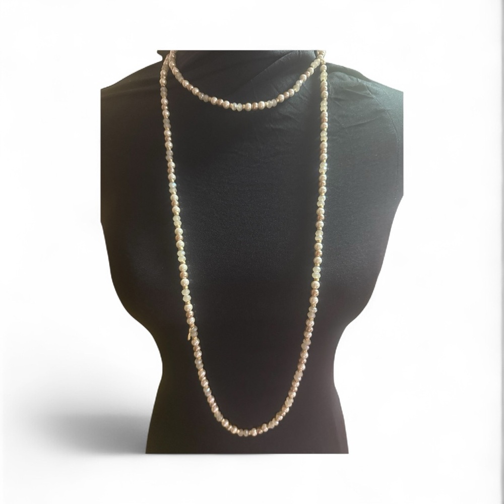 ✨ Pearl & Gemstone Adjustable Necklace – Effortless Elegance | NWT